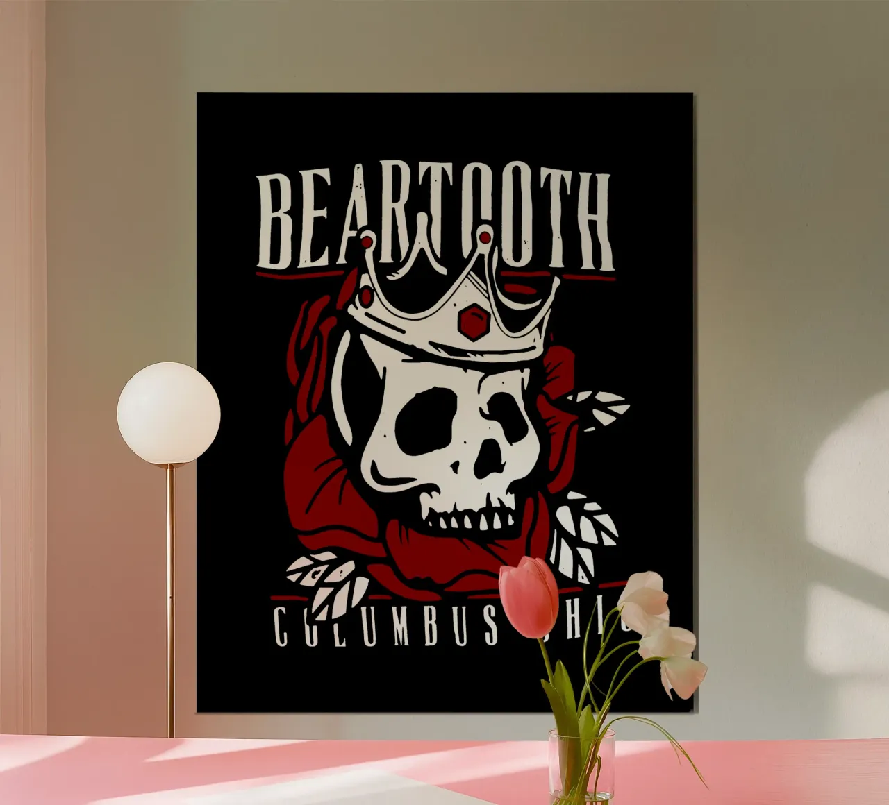 Columbus Ohio - Beartooth poster con telaio in alluminio da https://www.juniqe.com/uk/shop/Henndraws