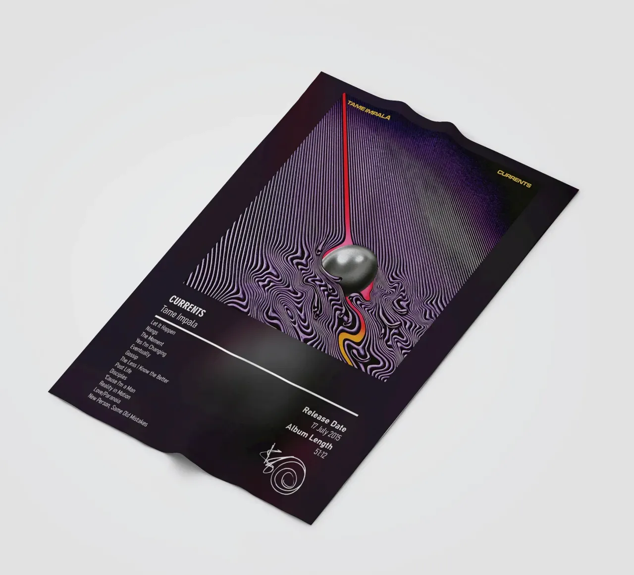 Currents By Tame Impala (Kevin Parker) coperta in pile da DGUnder
