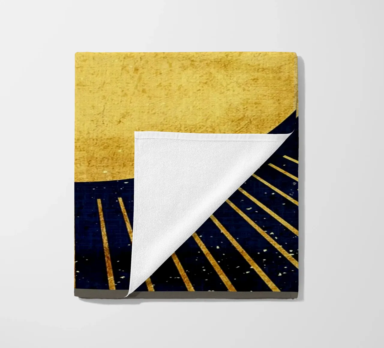Golden sun beach towel by Adam Bican