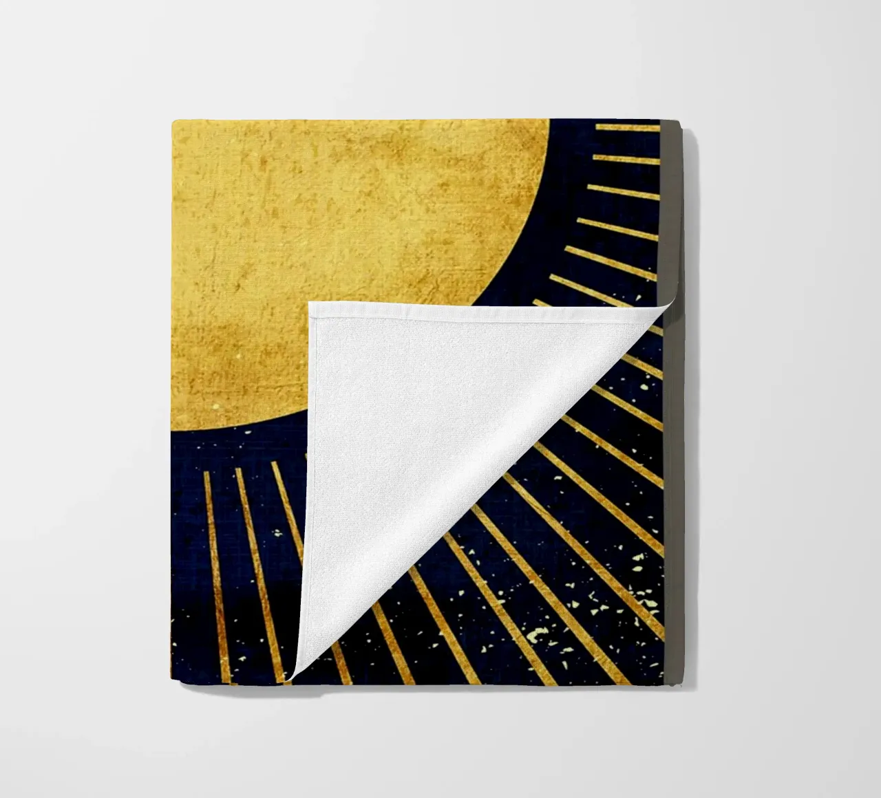 Golden sun beach towel by Adam Bican