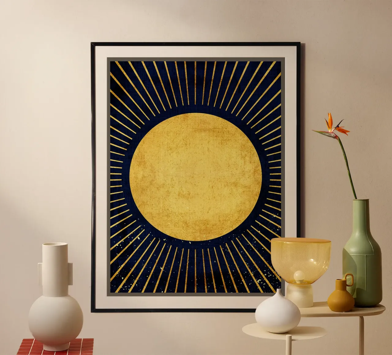 Gouden zon hahnemühle van Adam Bican