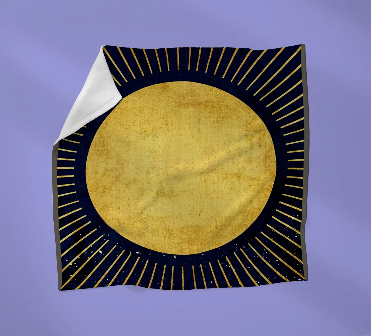 Goldene Sonne Fleecedecke von Adam Bican