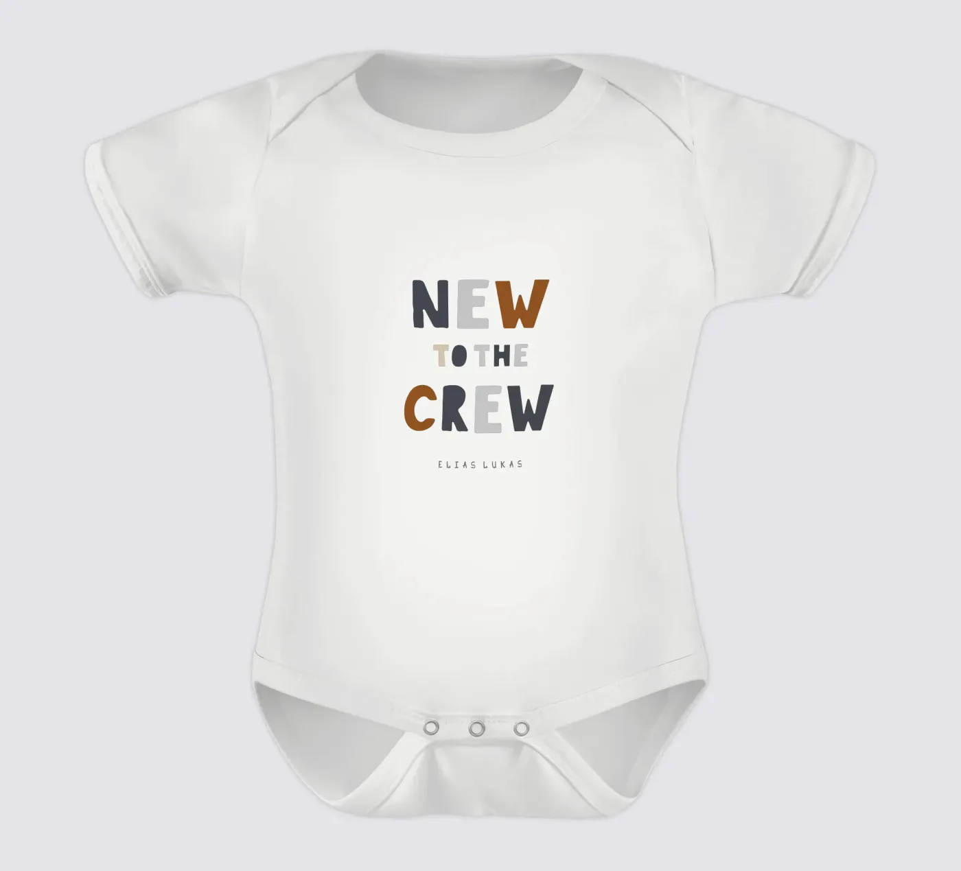 Crew Kurzarm Babybody von Kartenliebe