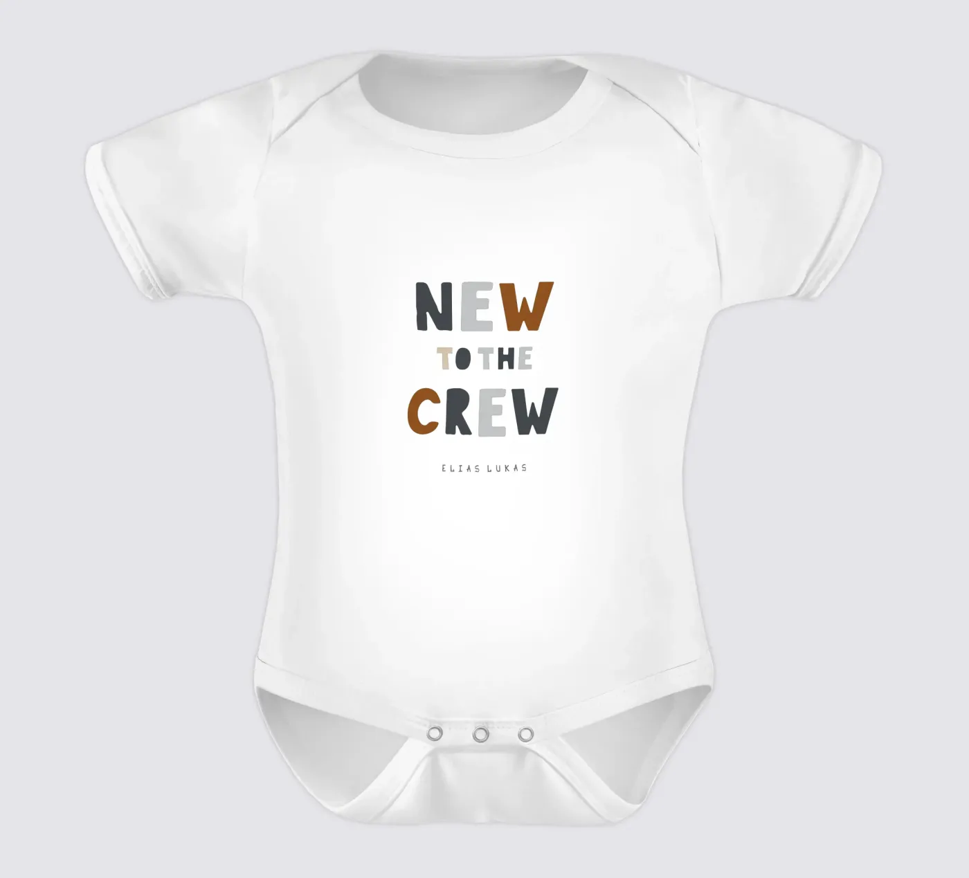 Crew Kurzarm Babybody von Kartenliebe