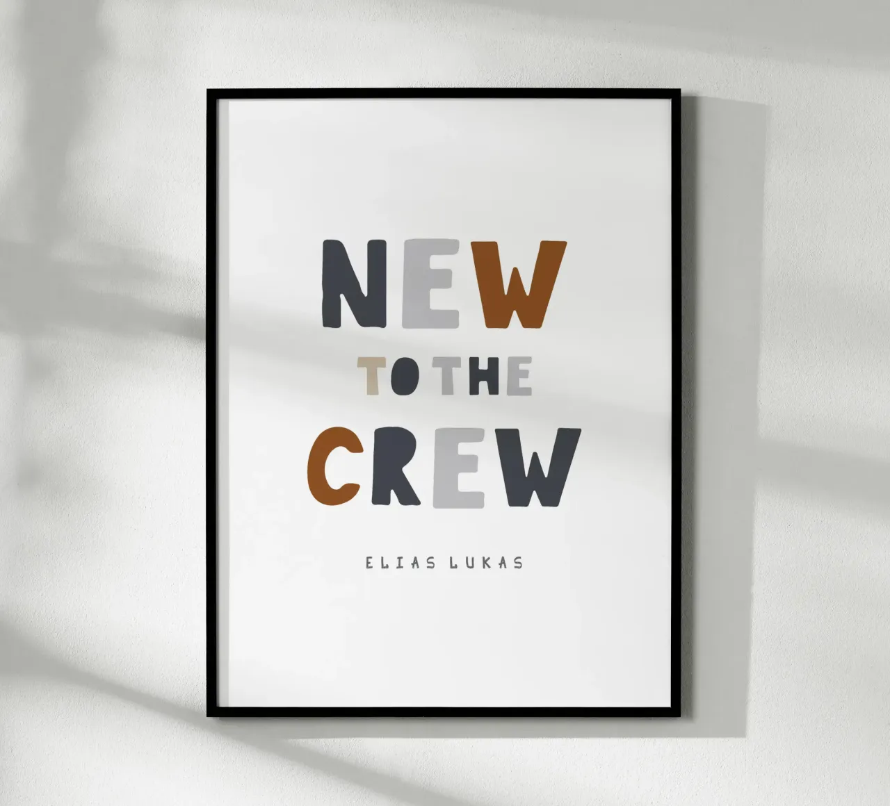Crew poster con telaio in alluminio da Kartenliebe
