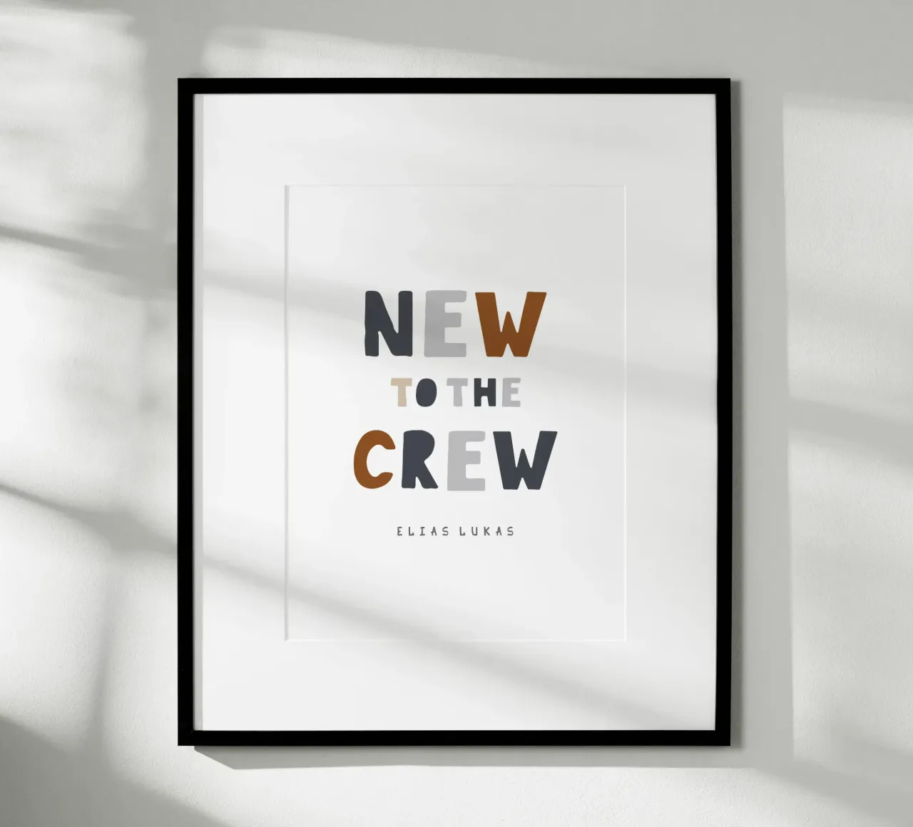 Crew poster con telaio in alluminio da Kartenliebe