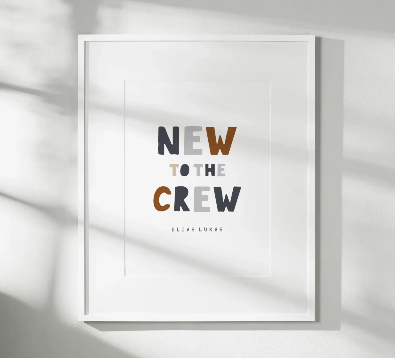 Crew poster con telaio in alluminio da Kartenliebe