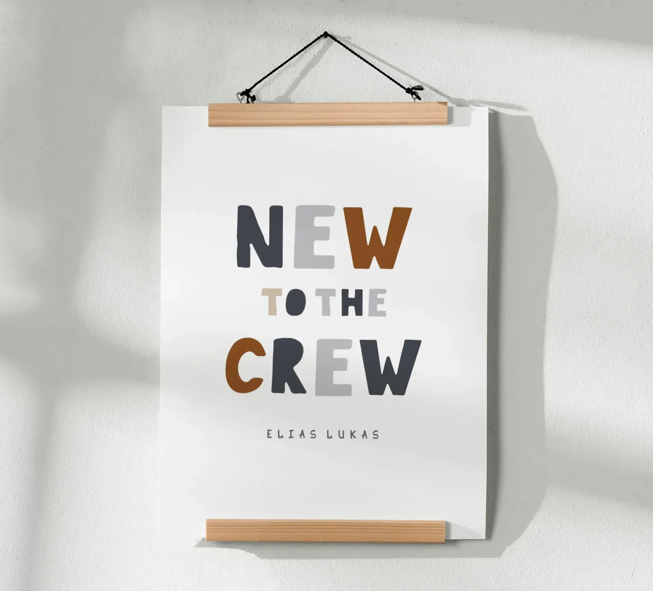 Crew poster con telaio in alluminio da Kartenliebe