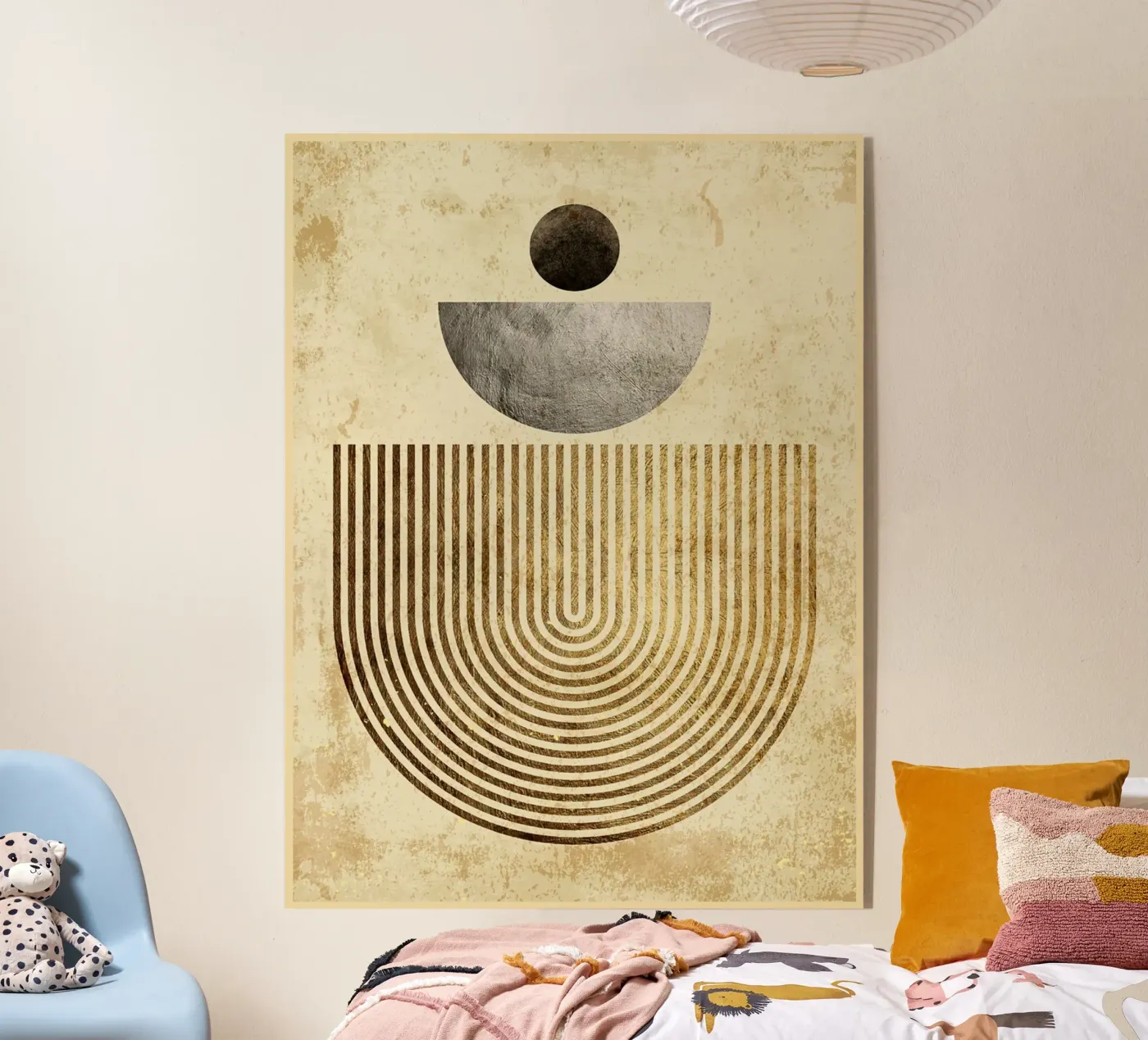 Golden lines acrylic glass by Adam Bican