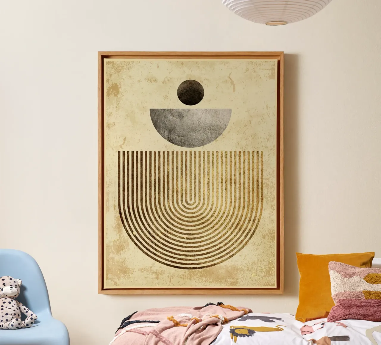 Golden lines canvas by Adam Bican