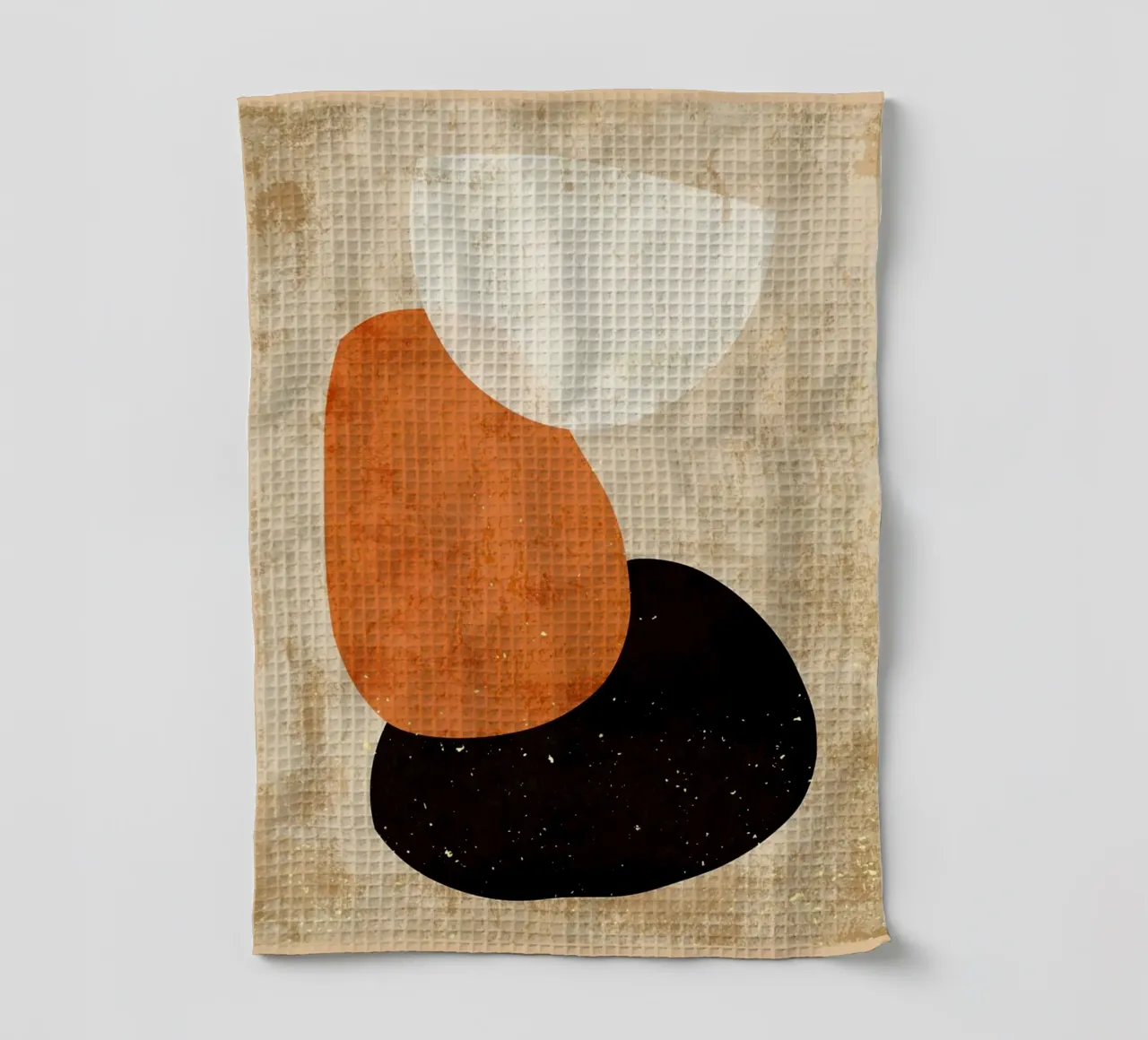 Geometric watercolor tea towel by Adam Bican