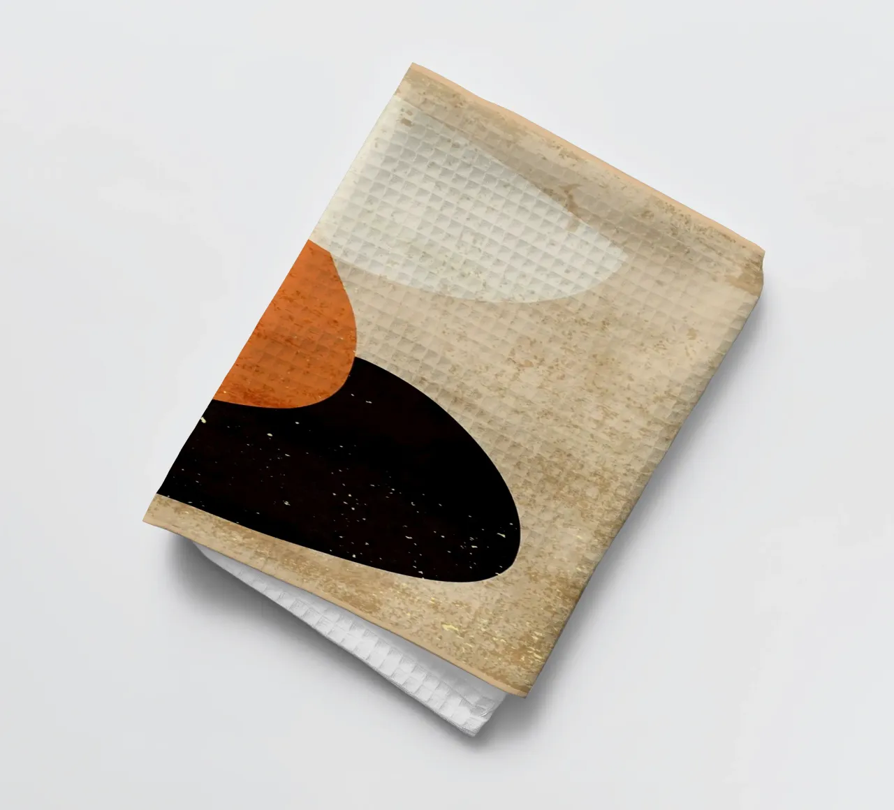 Geometric watercolor tea towel by Adam Bican