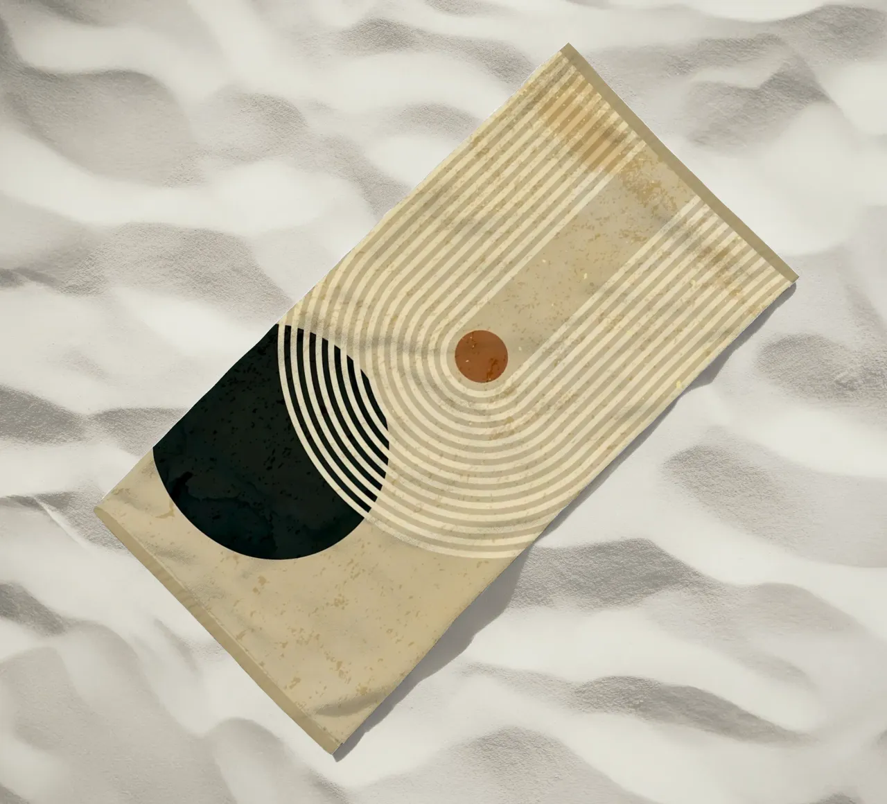 Forme geometriche telo mare da Adam Bican