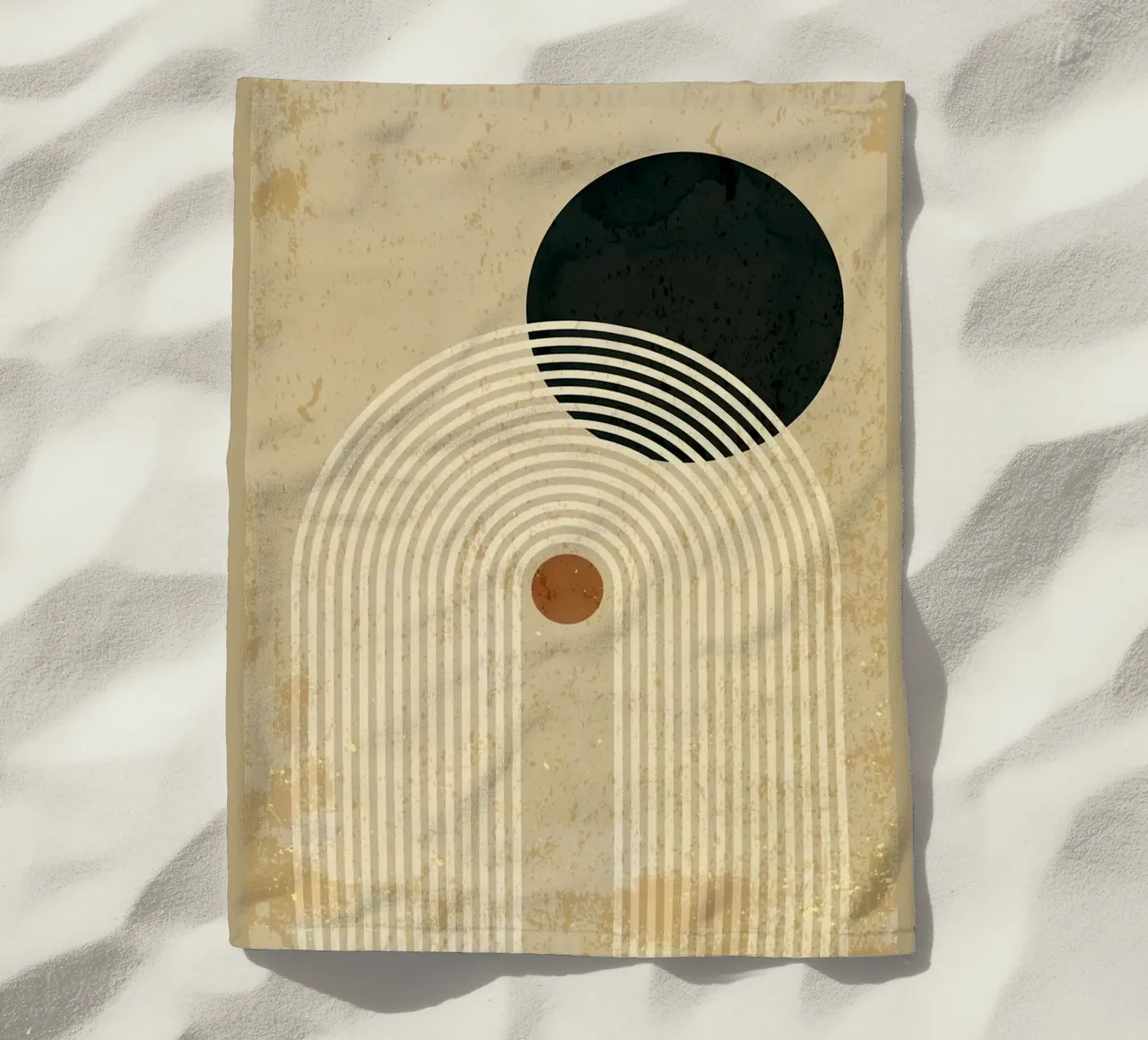 Forme geometriche telo mare da Adam Bican