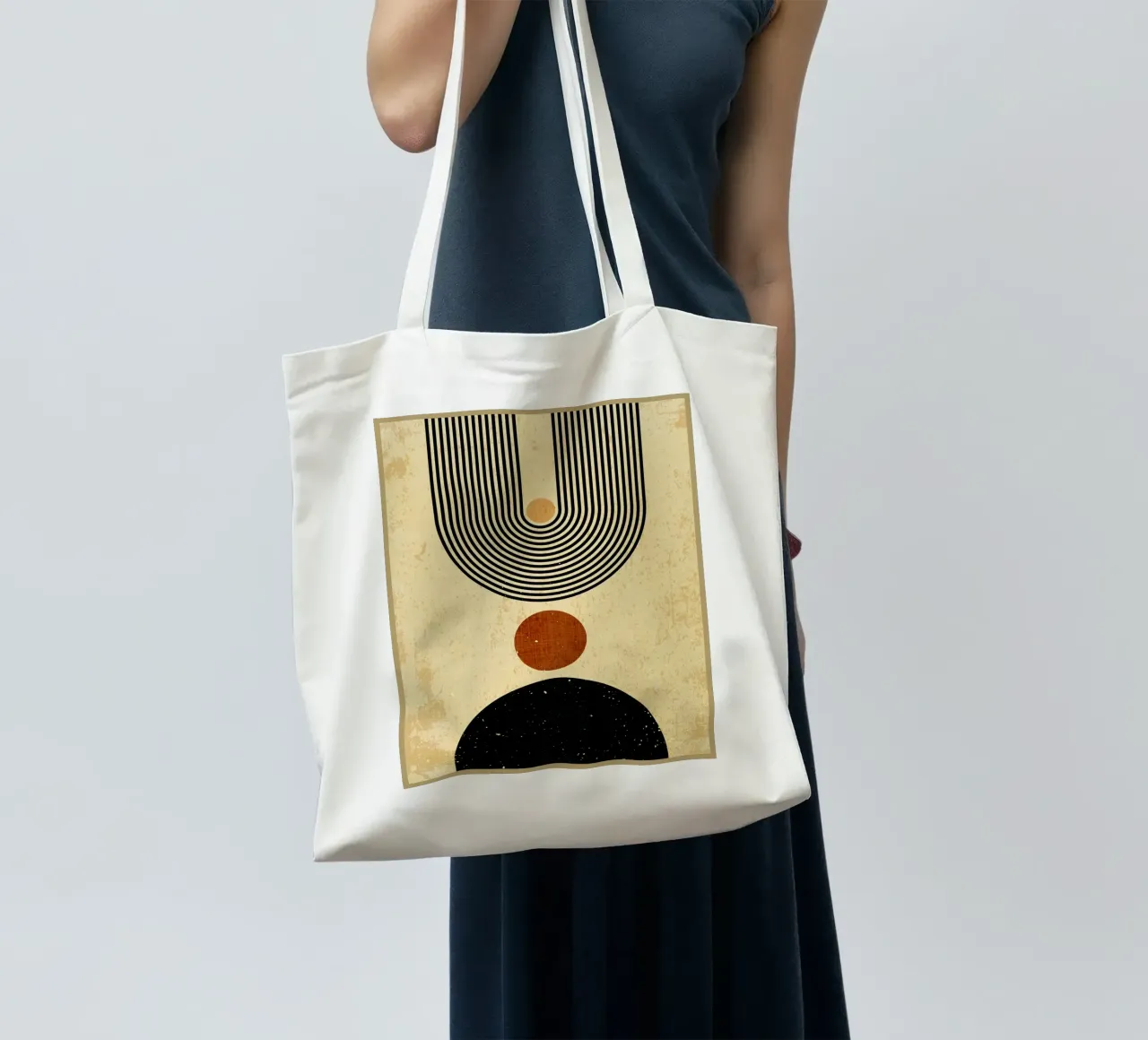 Forme geometriche borsa in juta da Adam Bican