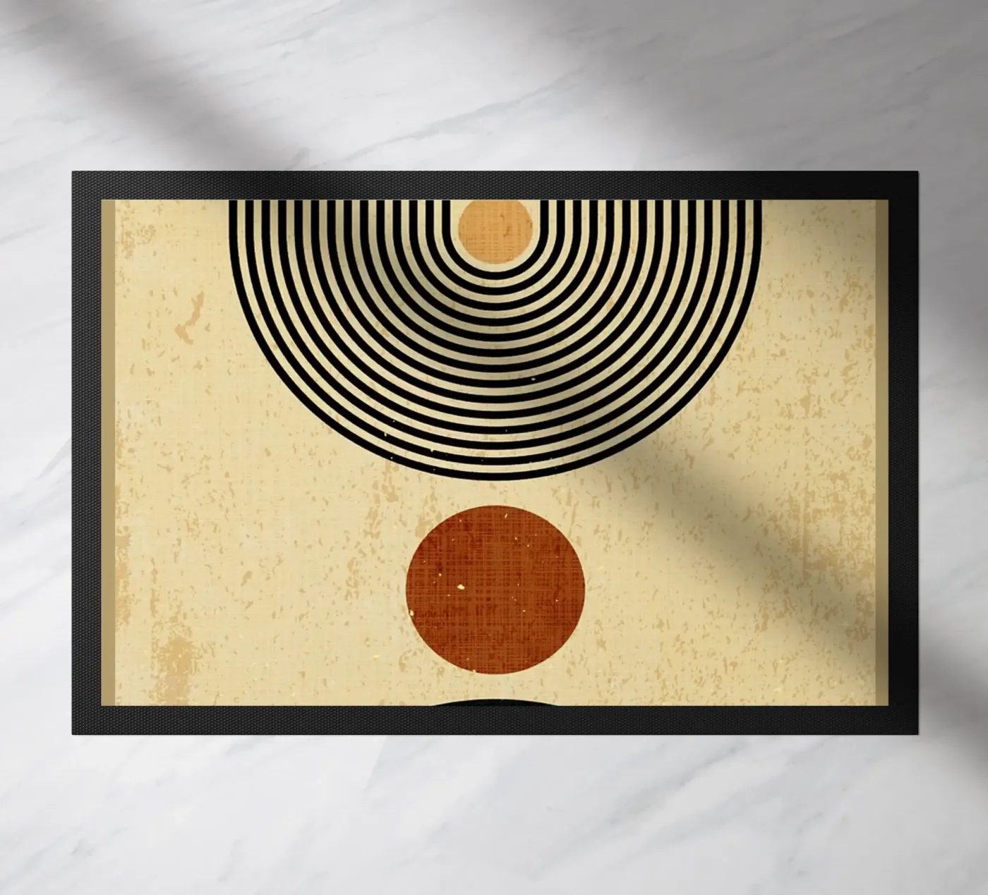 Geometric shapes deurmat van Adam Bican