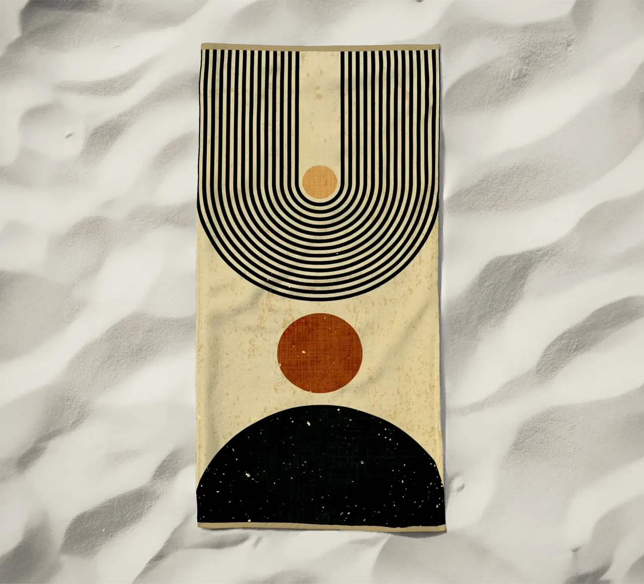 Forme geometriche telo mare da Adam Bican