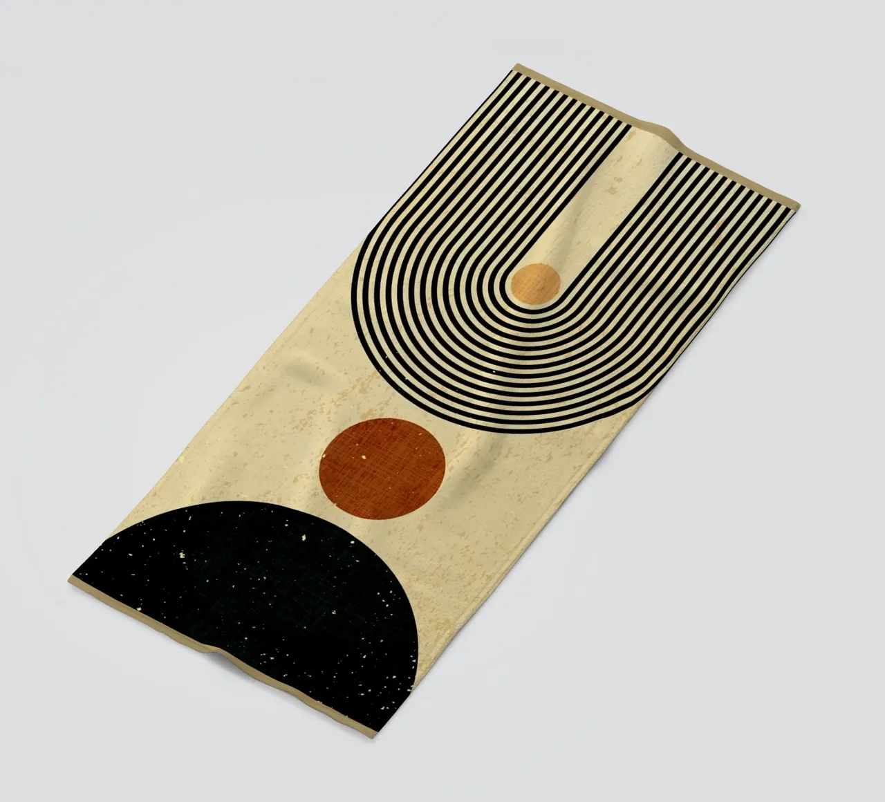 Forme geometriche telo mare da Adam Bican