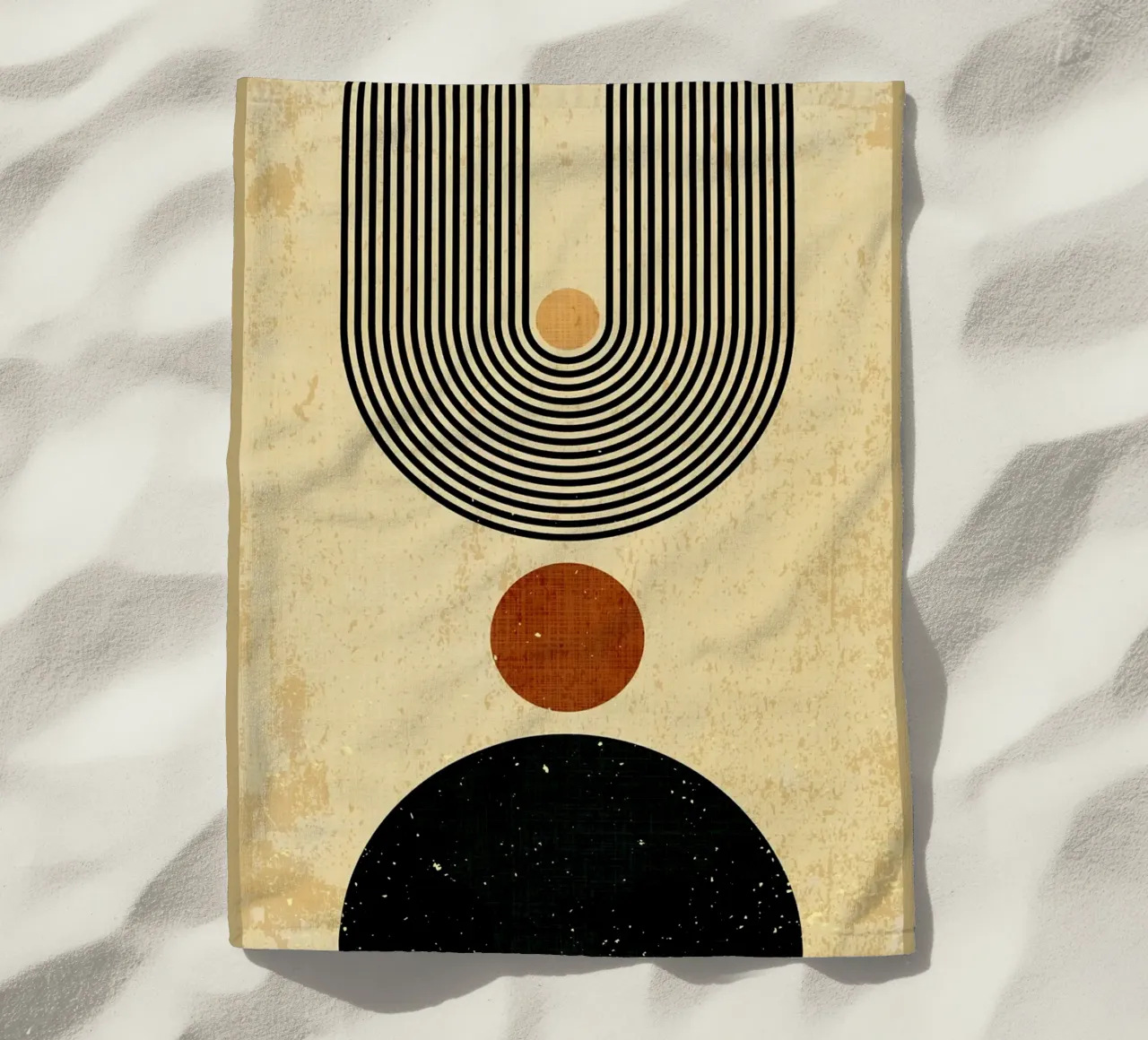 Forme geometriche telo mare da Adam Bican