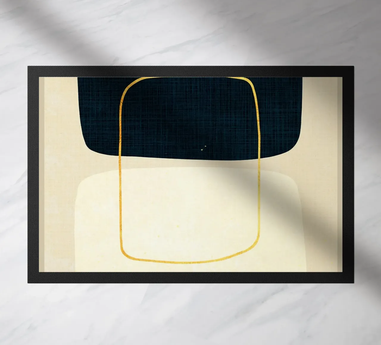 Expressive forms doormat by Adam Bican