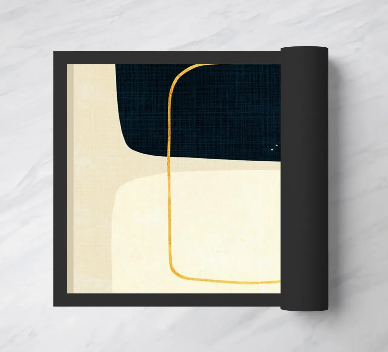 Expressive forms doormat by Adam Bican