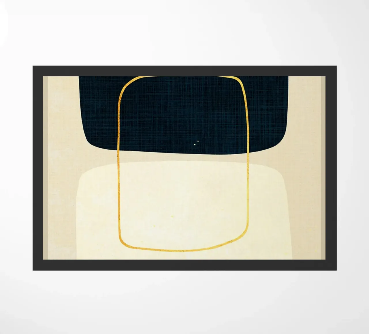 Expressive forms doormat by Adam Bican