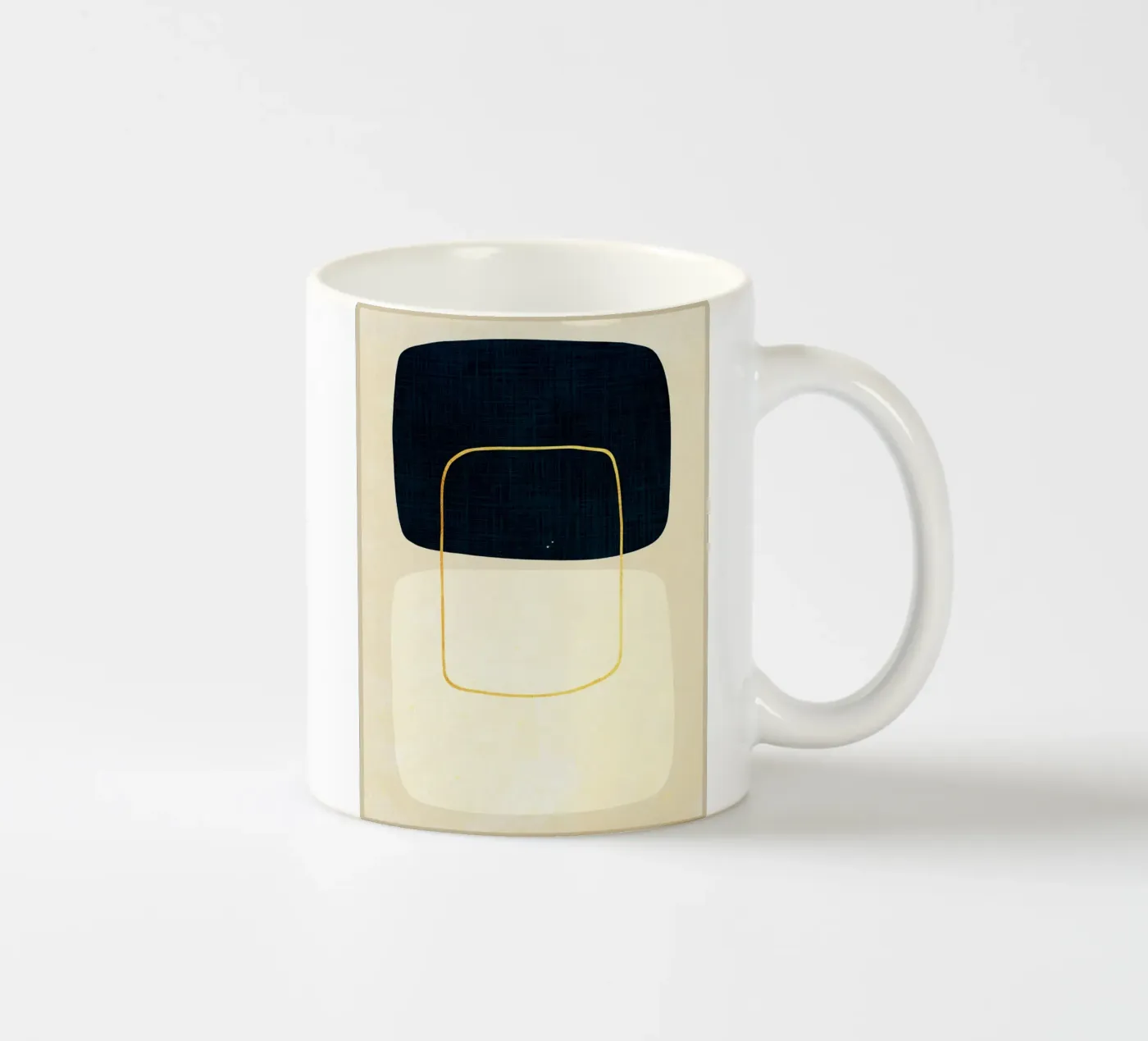 Expressive forms ceramic mug by Adam Bican
