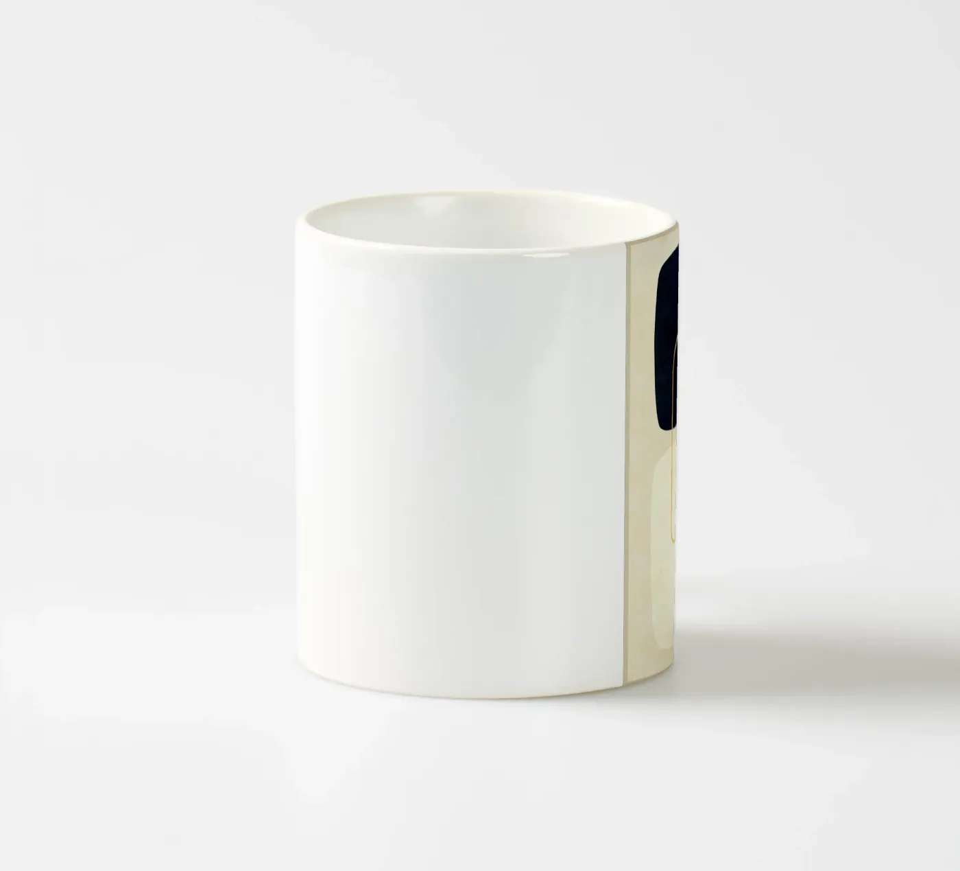 Expressive forms ceramic mug by Adam Bican