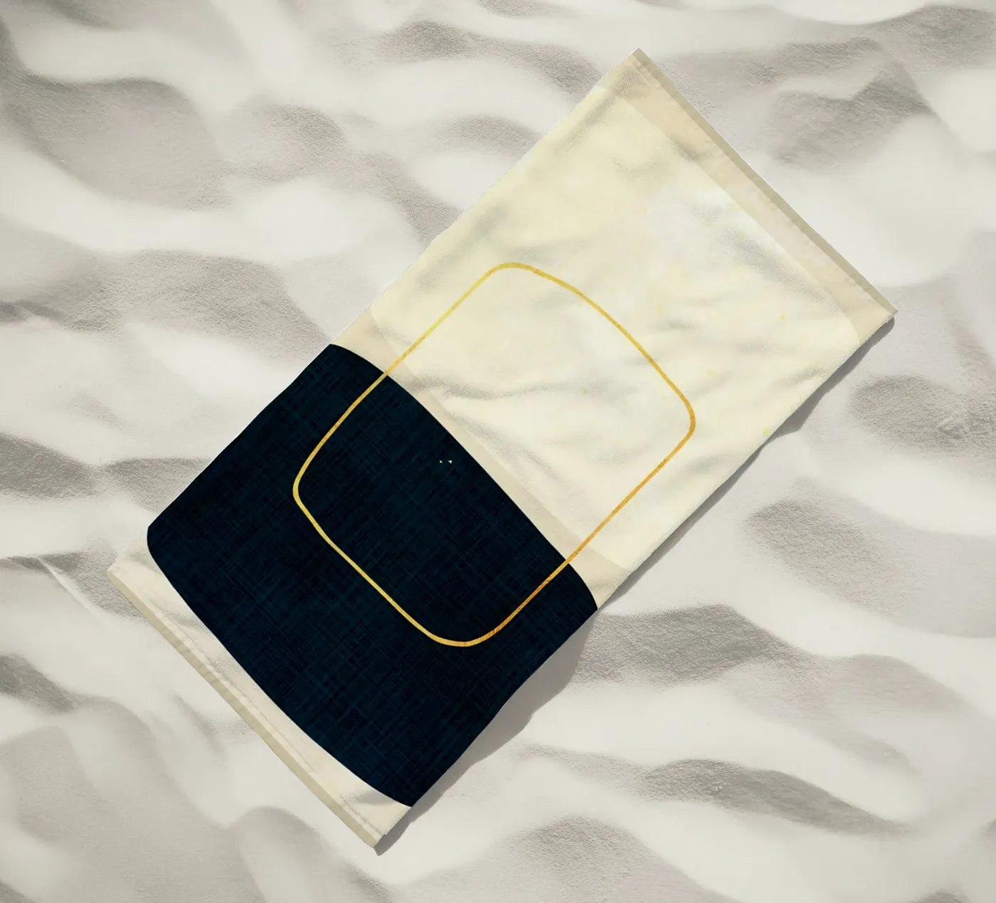 Expressieve vormen strandhanddoek van Adam Bican