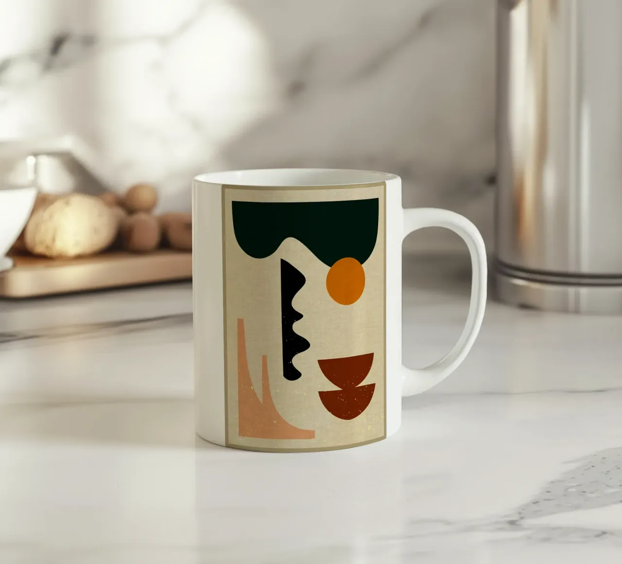 Forme espressioniste tazza in ceramica da Adam Bican