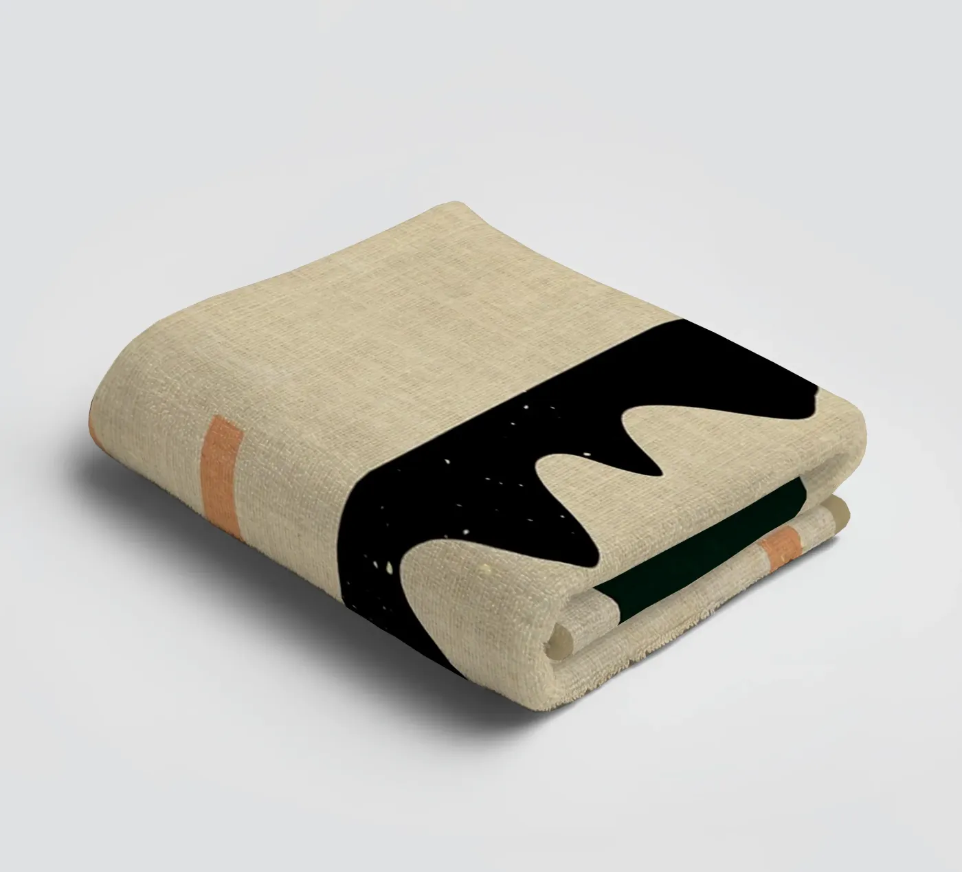 Expressionist shapes towel by Adam Bican