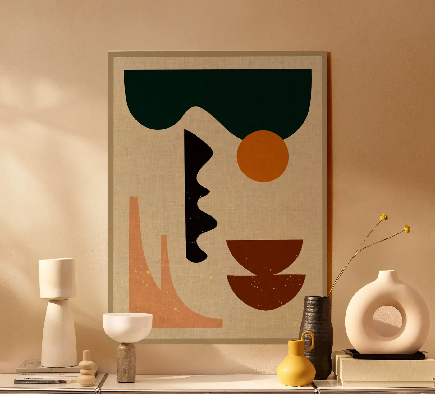 Expressionist shapes acrylic glass by Adam Bican