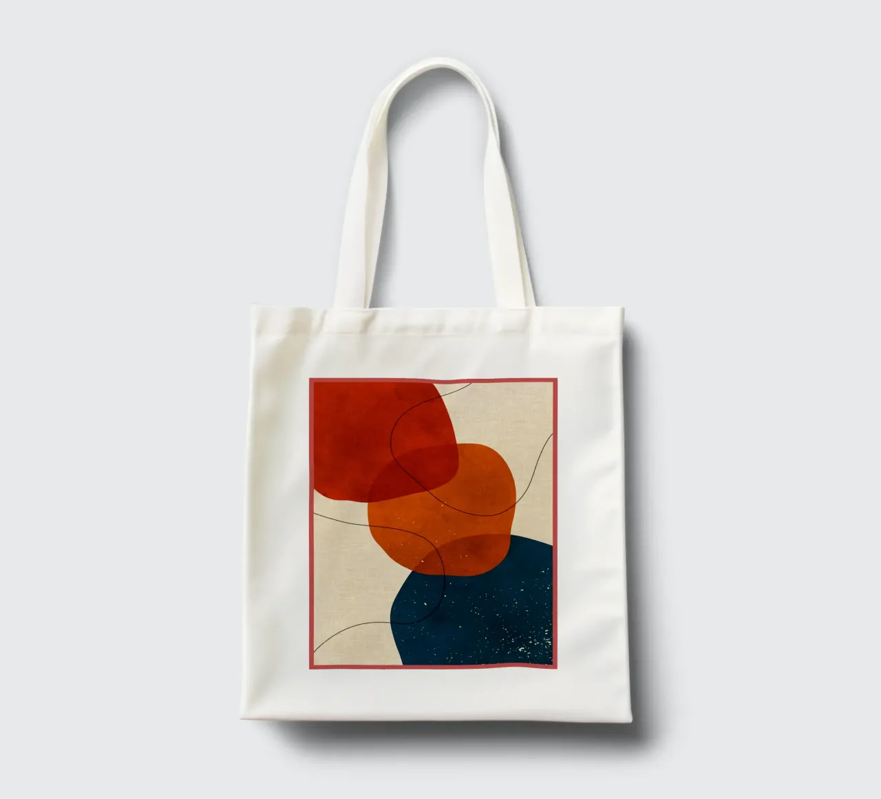 Expressionistischer Boho Jutebeutel von Adam Bican