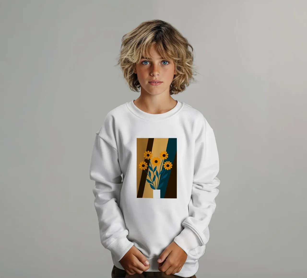 Bellissimo vaso di fiori felpa bambino da TRENDY POSTER SHOP