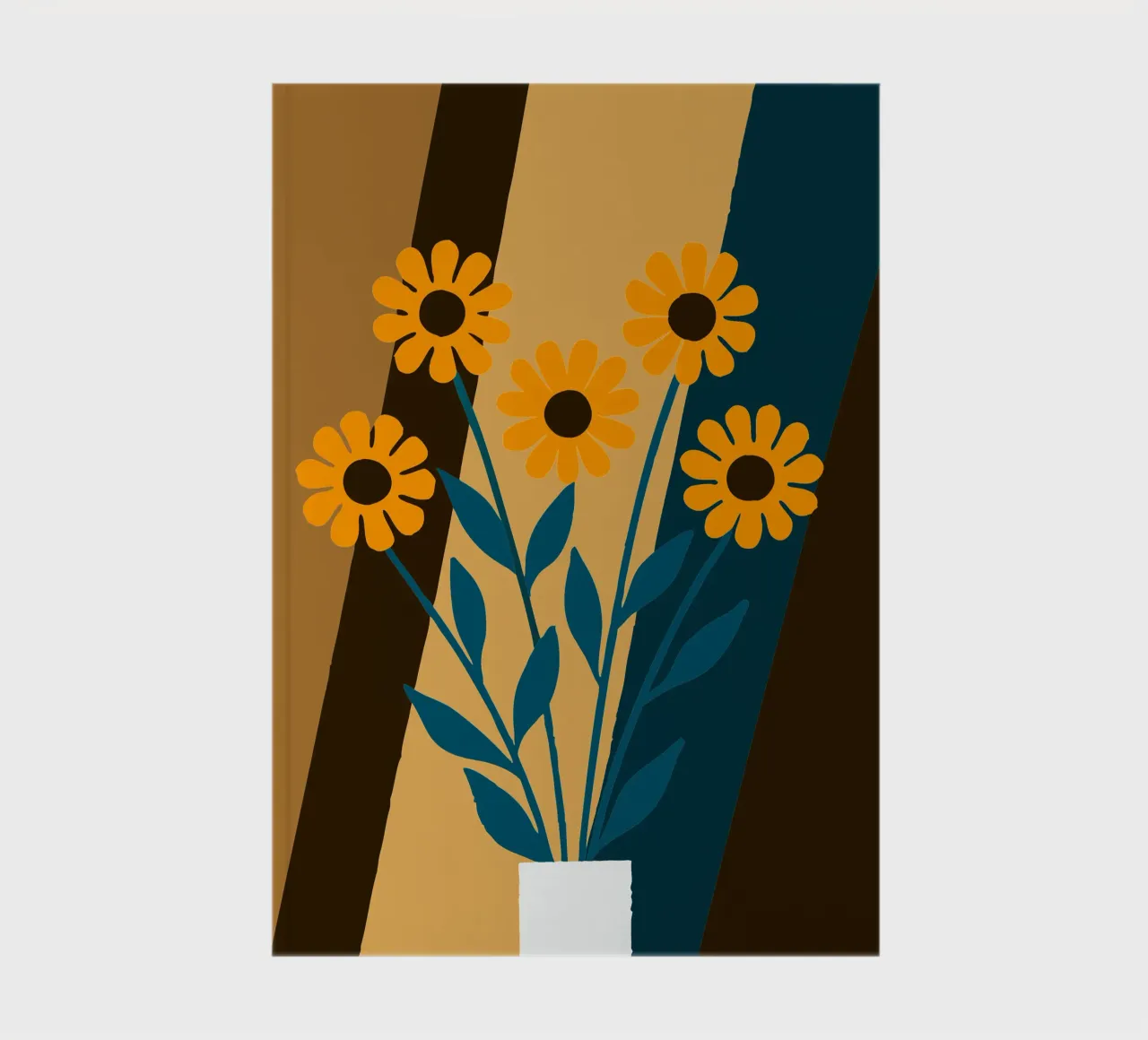 Beautiful Vase of Flowers notebook by TRENDY POSTER SHOP