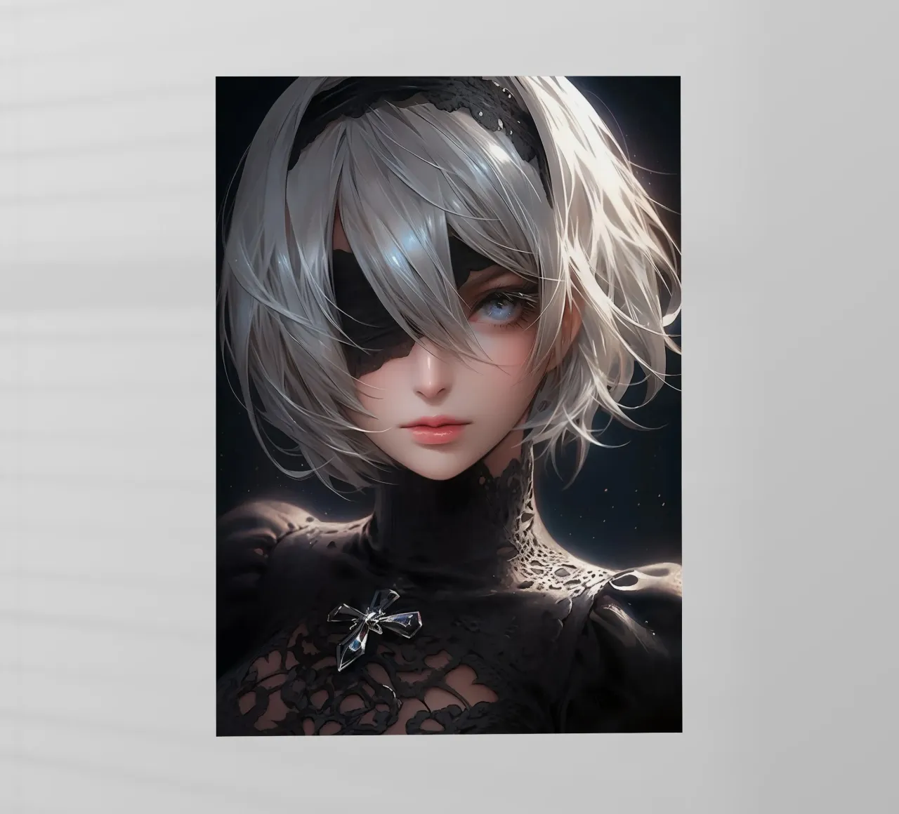2B Nier Automata pellicola backlit da Fleur de Lys