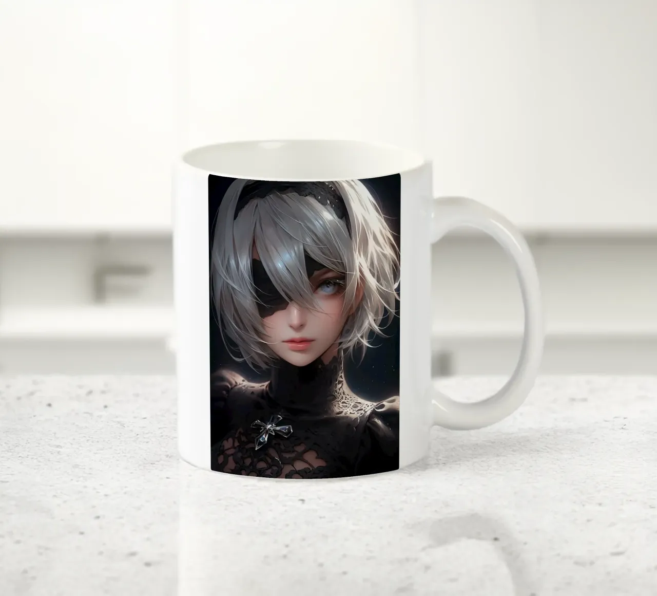 2B Nier Automata tazza in ceramica da Fleur de Lys