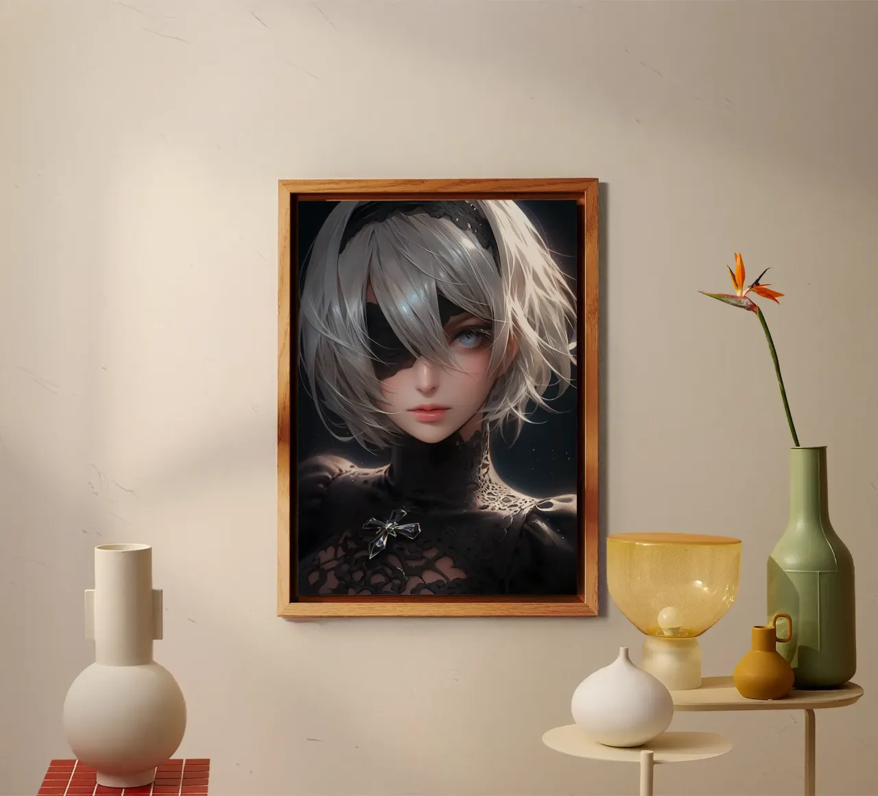 2B Nier Automata alluminio dibond da Fleur de Lys