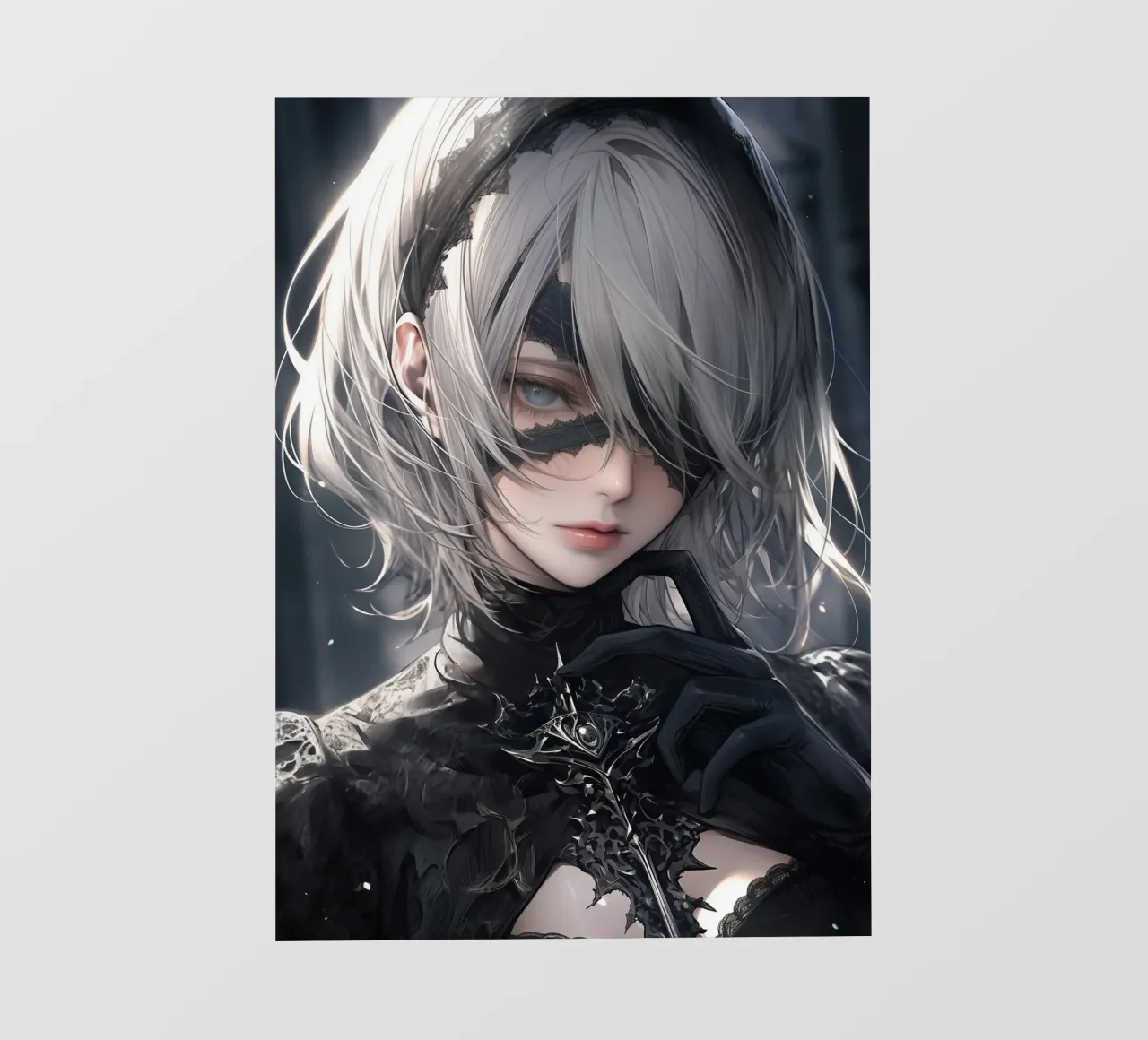 2B Nier Automata pellicola backlit da Fleur de Lys