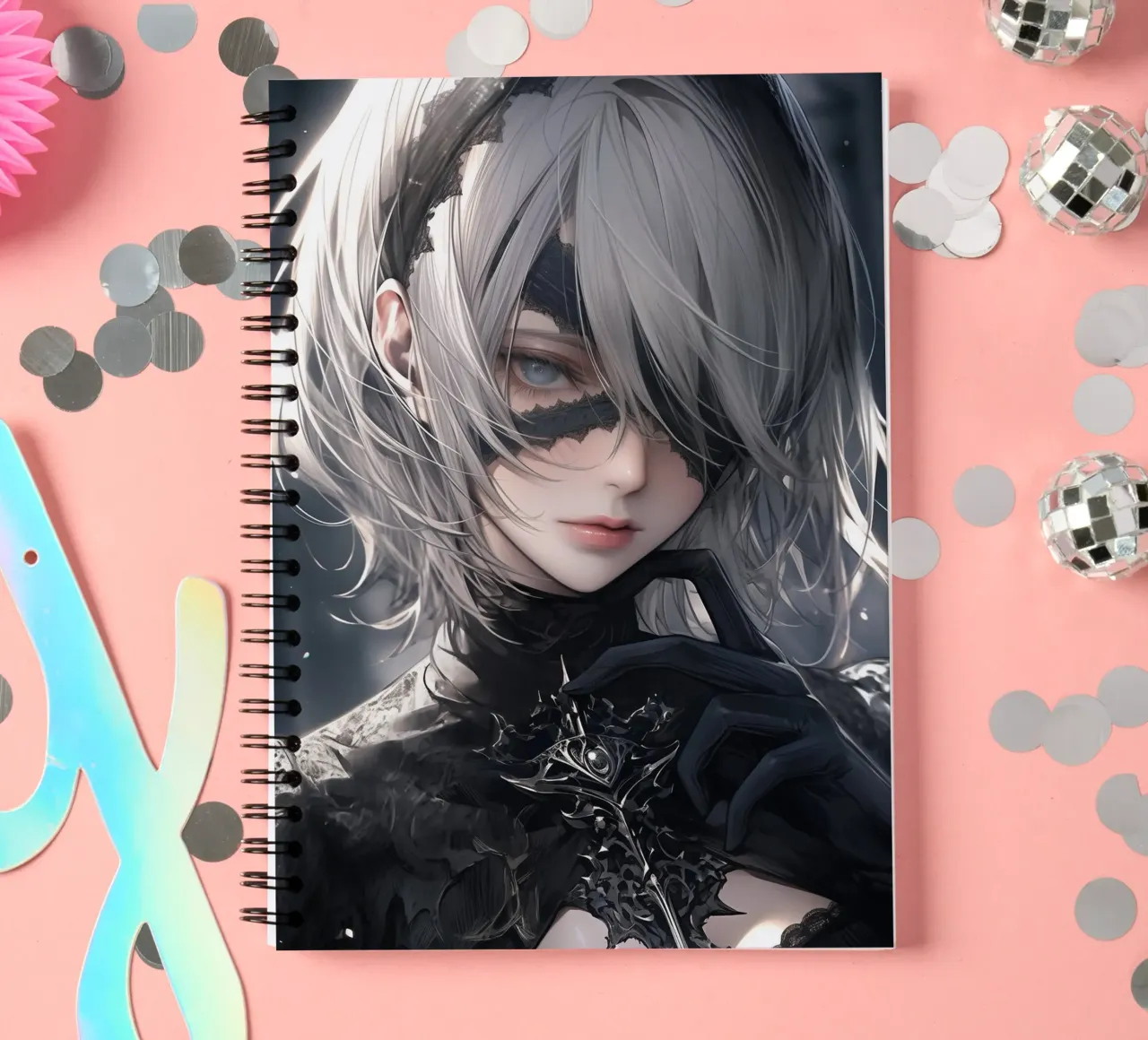 2B Nier Automata spiral notebook by Fleur de Lys