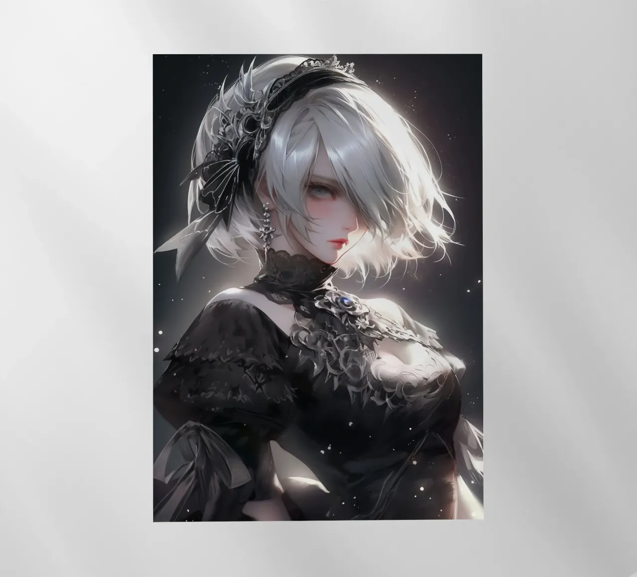 2B Nier Automata pellicola backlit da Fleur de Lys