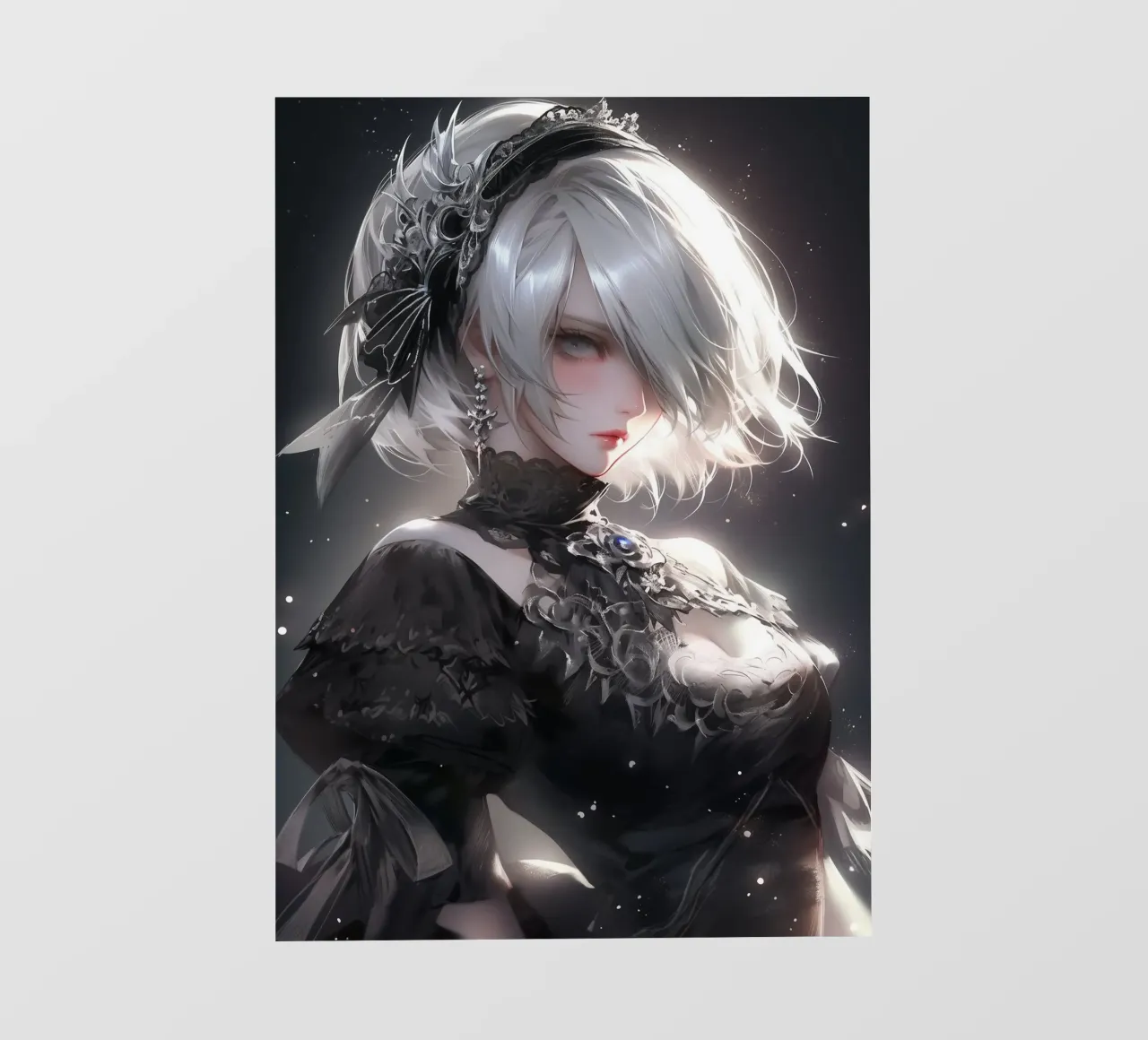 2B Nier Automata pellicola backlit da Fleur de Lys