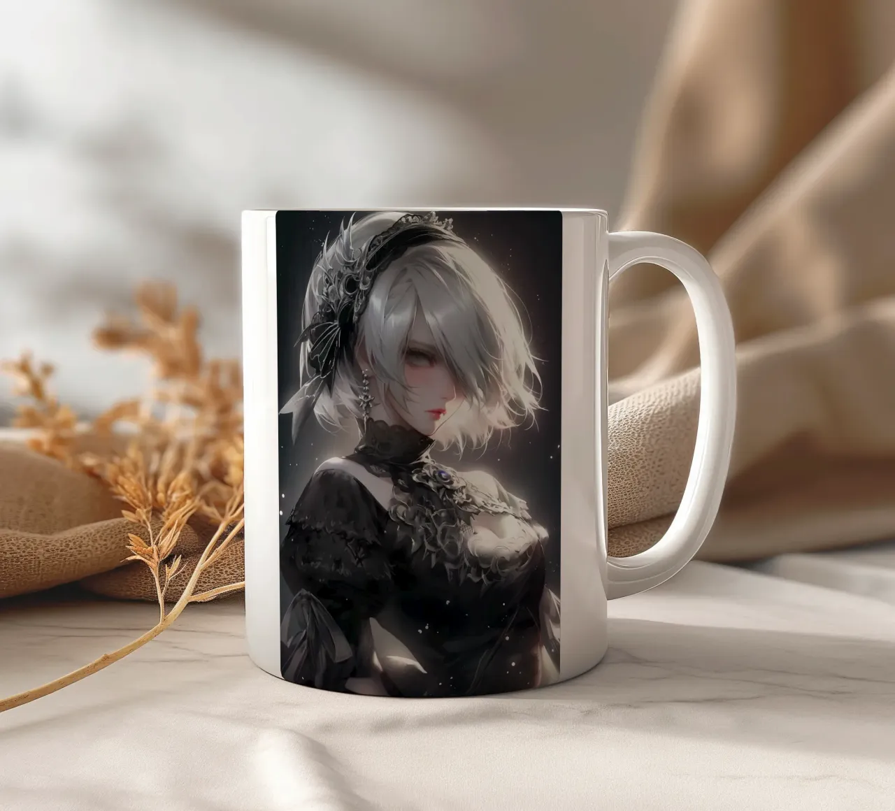 2B Nier Automata tazza in ceramica da Fleur de Lys