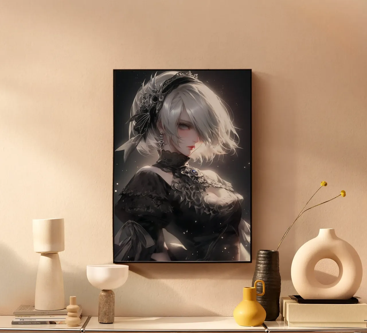 2B Nier Automata alluminio dibond da Fleur de Lys