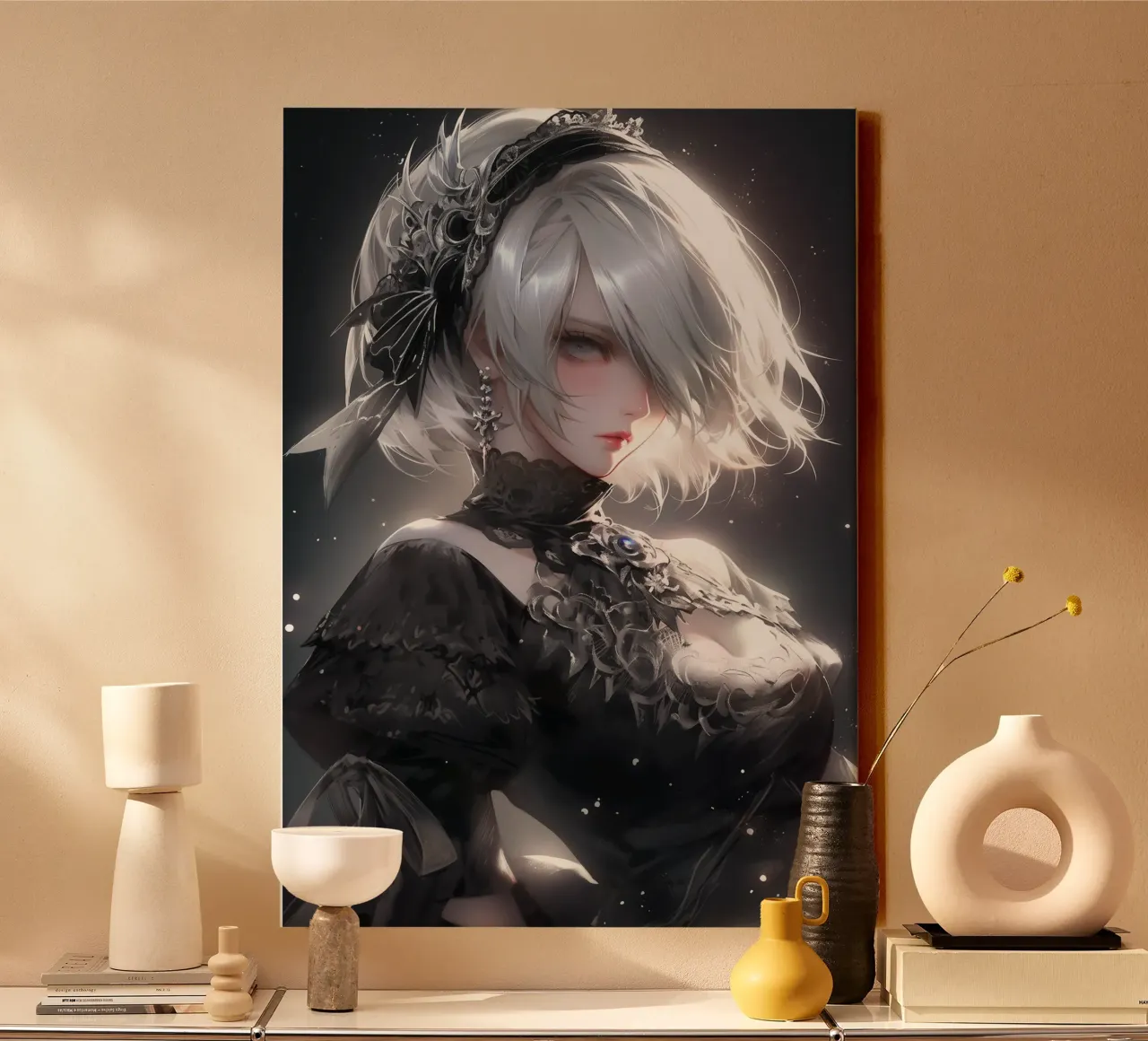2B Nier Automata tela da Fleur de Lys