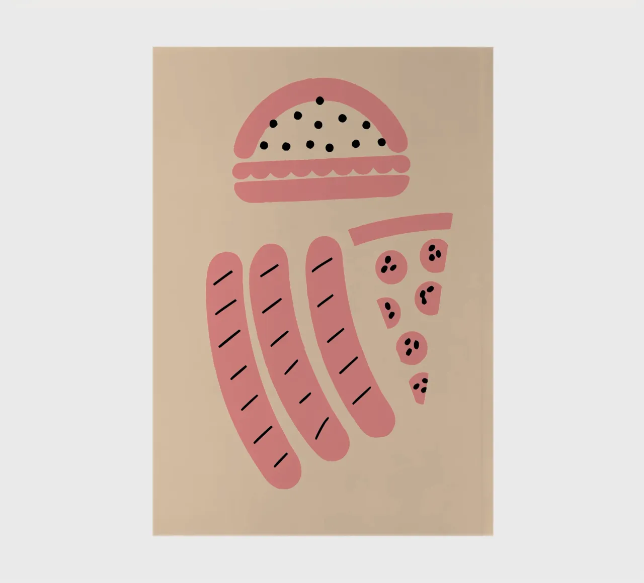 Sausages notebook by TRENDY POSTER SHOP
