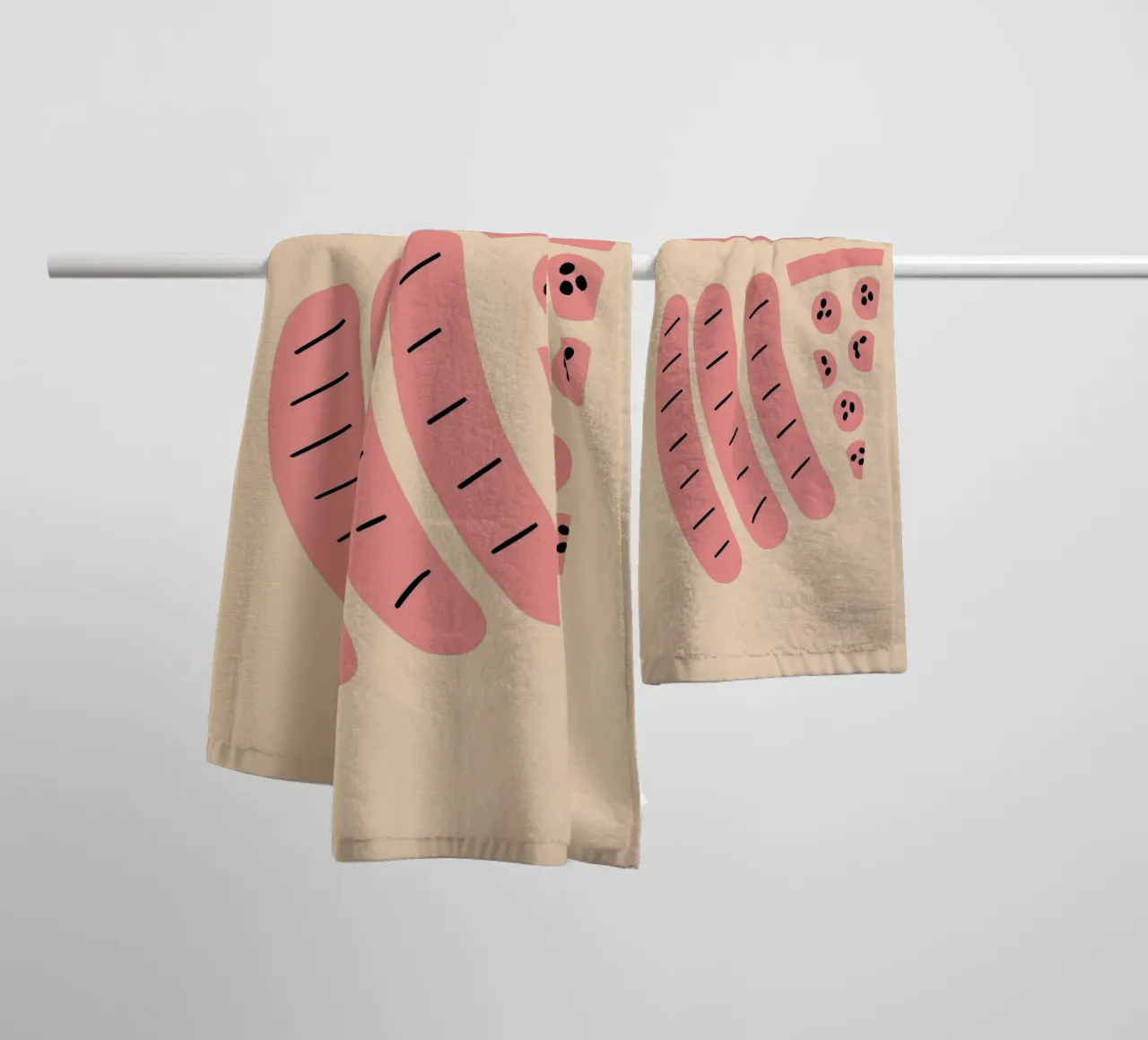 Salsicce asciugamano da bagno da TRENDY POSTER SHOP