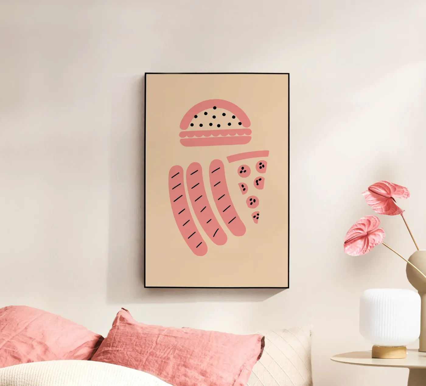 Sausages acryl van TRENDY POSTER SHOP