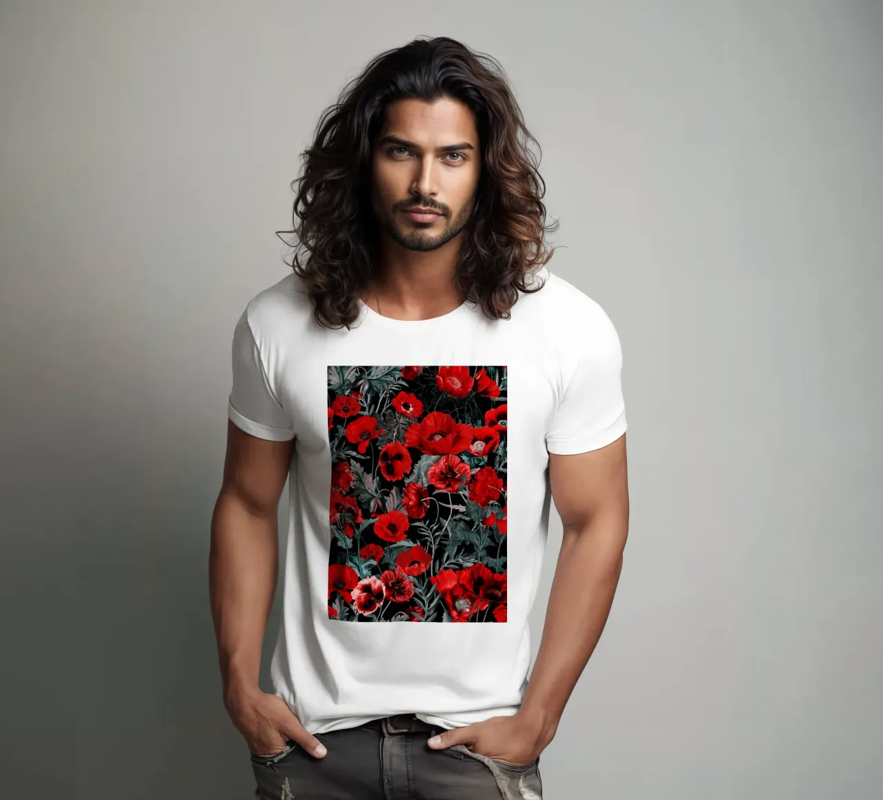 Poppy Garden t-shirt da burcukorkmazyurek