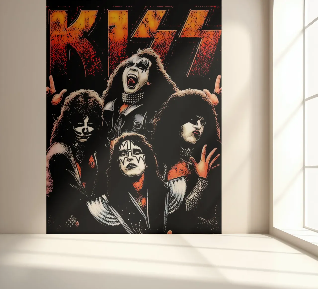 Kiss rock band 1 Art photo wallpaper by music soul